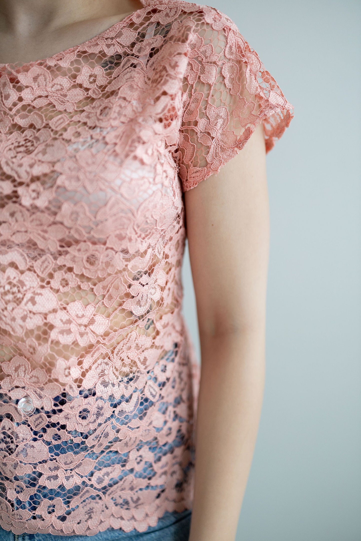 LACE tie top