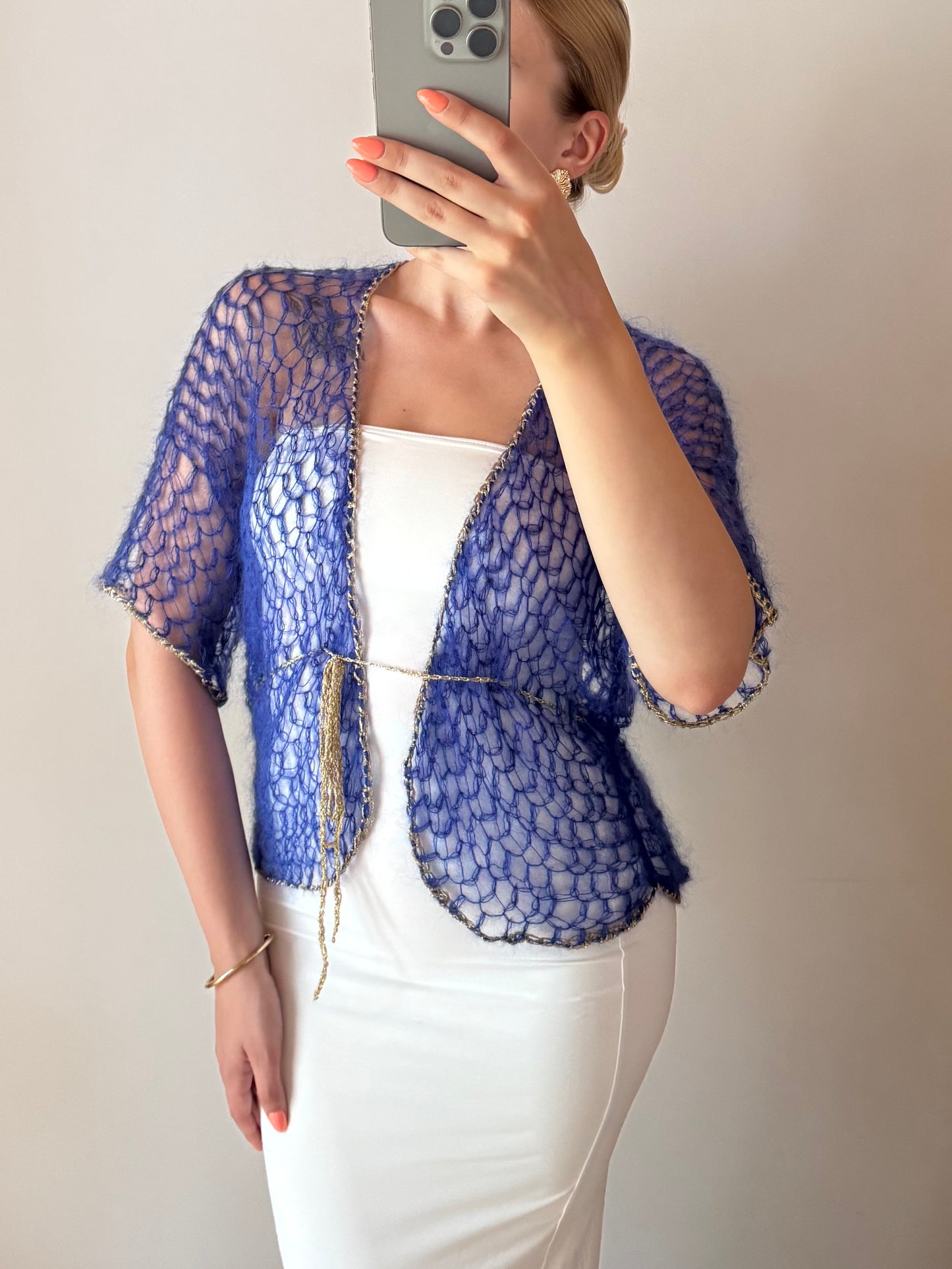 GOLDEN kid mohair cardigan