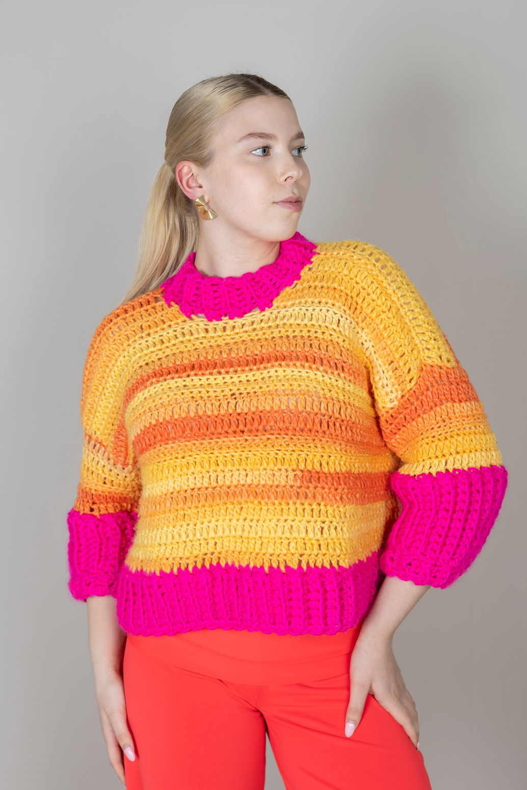 Sunset pop sweater