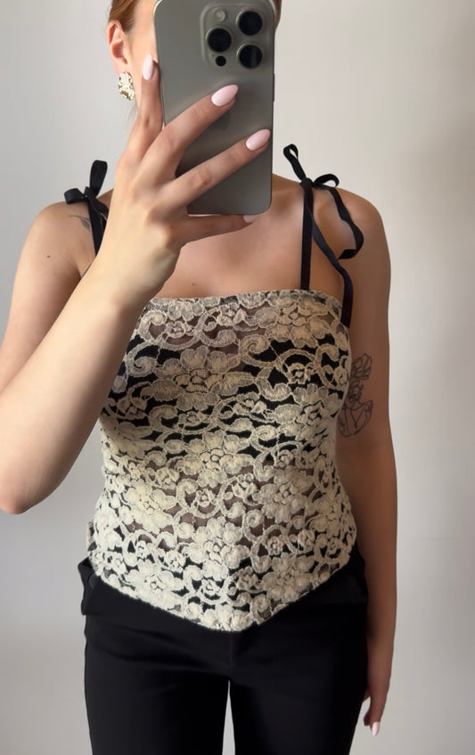 LACE bow top