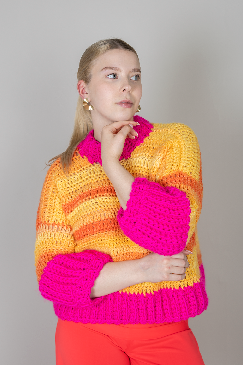 Sunset pop sweater